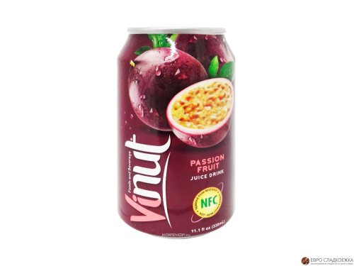 Напиток сокосодержащий "VINUT" Маракуйя 0,330л  х 24 /Вьетнам/