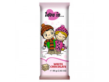 Шоколад белый "Love is" 80гр