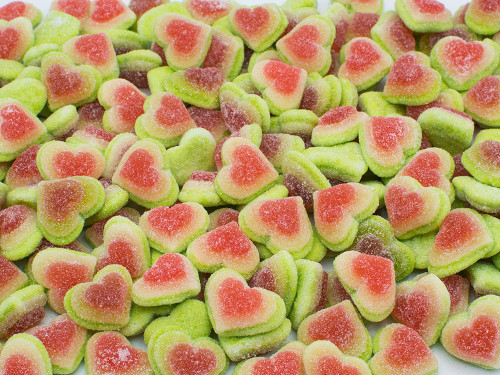 RAVAZZI Мармелад "Сердце 3-цветное" со вкусом арбуза" 7,5гр 1кг