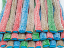 JAKE Мармелад "Палочки гигантские разноцветные с синей начинкой в сахаре" 1,5кг