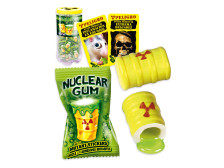 FINI Жевательная резинка "Гигант Ядерный взрыв" с начинкой клубника+лимон-лайм 14гр х 50шт