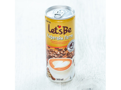 Напиток кофейный Lotte "Кофе Let's be CafeTime Латте" 0,240л х 30 /Корея/