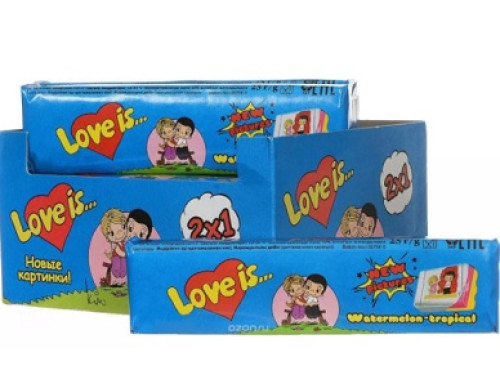 Love is Жевательные конфеты со вкусом Арбуз-Тропик 25гр х 12шт
