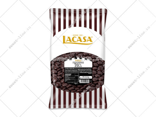 LACASA Драже из темного шоколада 70% какао 1кг